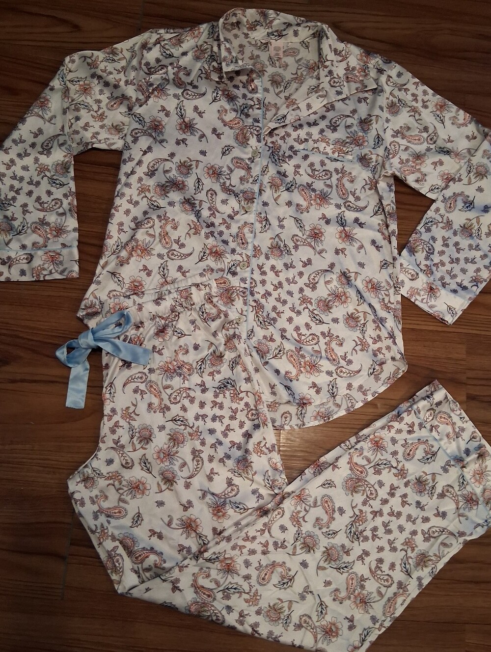 Victoria Secret Satiny Pajama Set Sz Medium